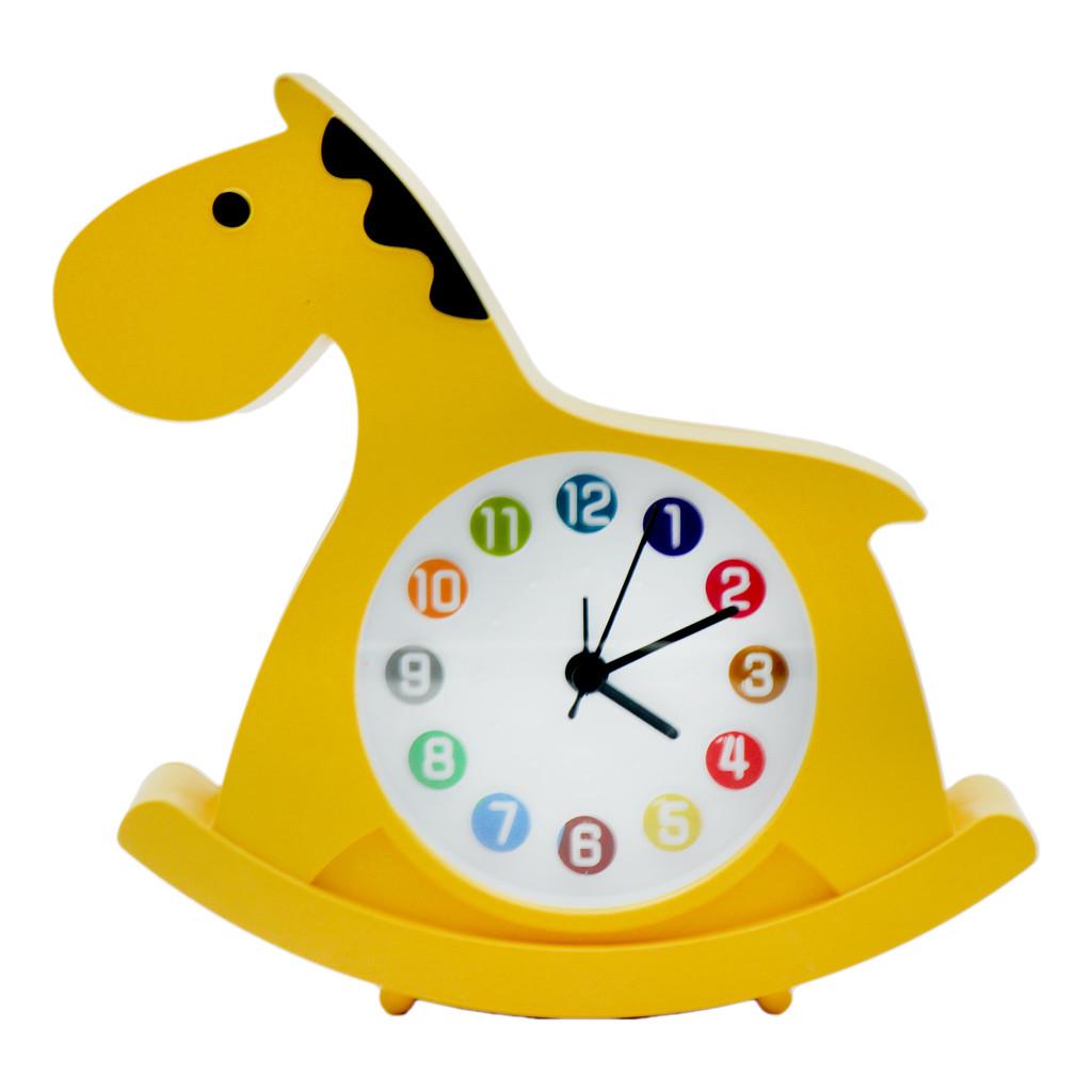 Ρολόι Ξυπνητήρι Αλογάκι Κίτρινο Luna Toys - Image 2