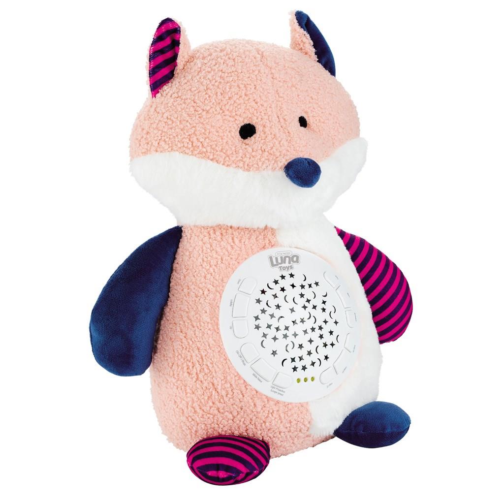 Λούτρινο Αλεπουδάκι Luna Toys με Προβολέα LED και Ήχο, 24,5x16,5x37,5 εκ. - Image 2
