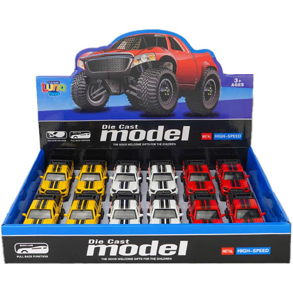 Όχημα με Καρότσα Luna Toys 1:32 Μεταλλικό Pull Back 3Χρ - Image 3