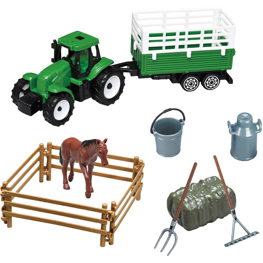 Τρακτέρ Φάρμα Σετ 12Τμx Luna Toys 26x4,5x22,5εκ. - Image 2