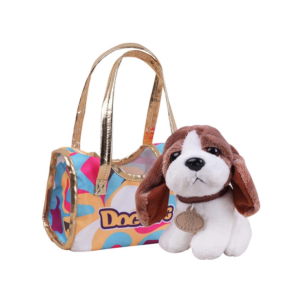 Λούτρινο 20εκ. Σκυλάκι Luna Toys σε Τσάντα 25x13,5x20εκ. - Image 2