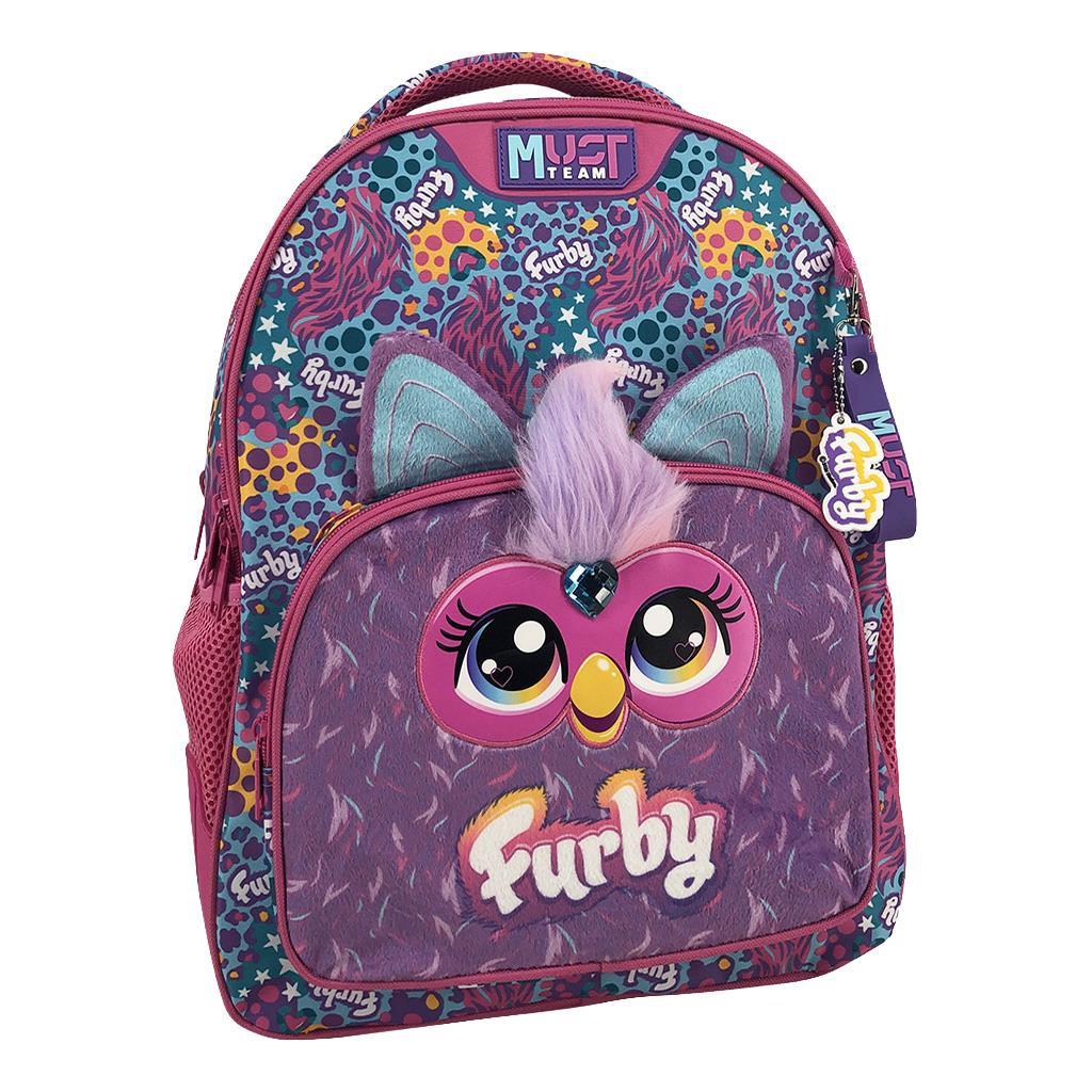 Σχολική Τσάντα Πλάτης Δημοτικού Furby Must Team 3 Θήκες