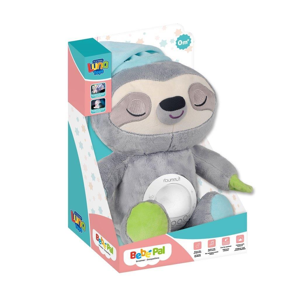 Λούτρινος Βραδύποδας Luna Toys με Προβολέα και Ήxο 24x16x27εκ.