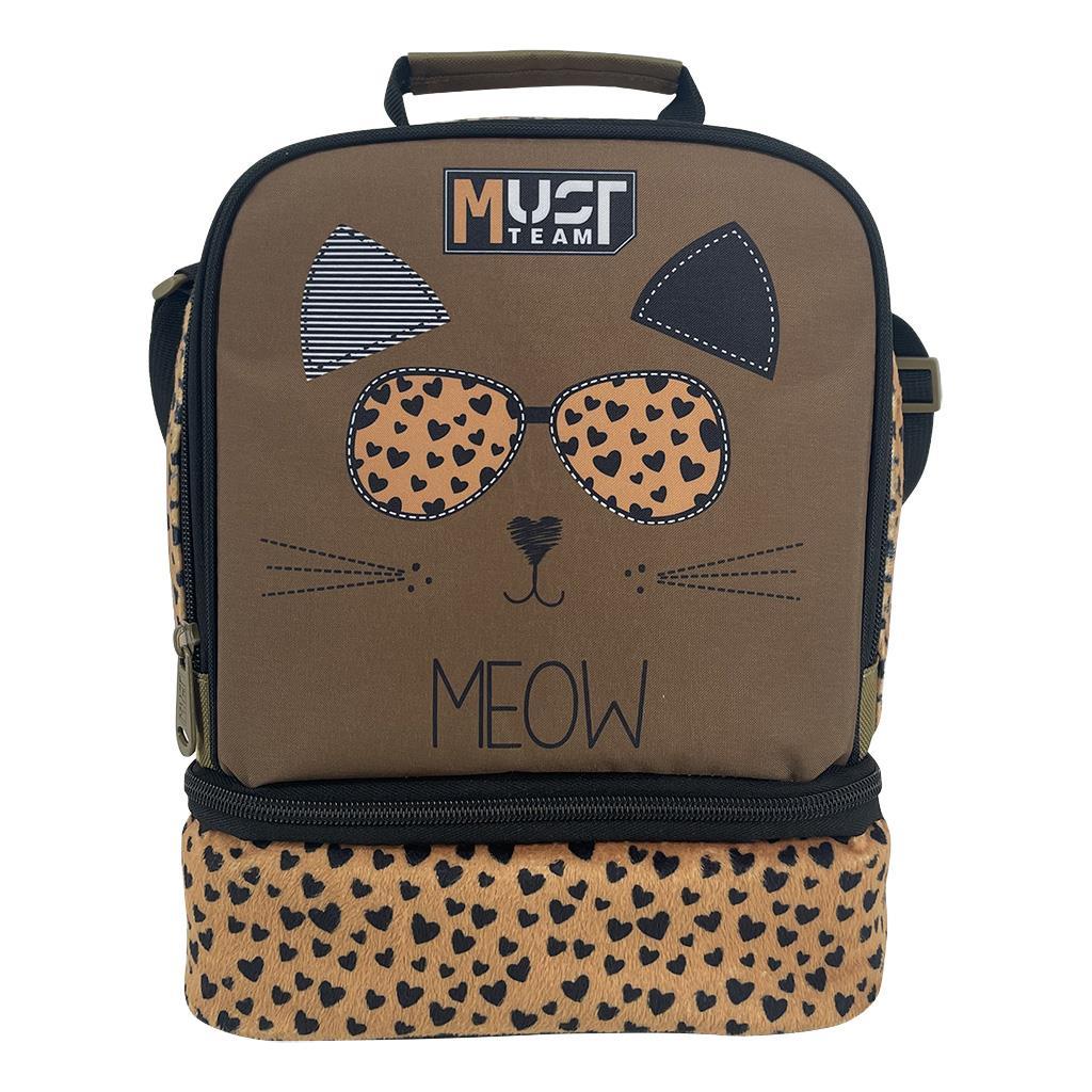 Τσαντάκι Φαγητού Ισοθερμικό Must Team Yummy Meow 2 Θήκες