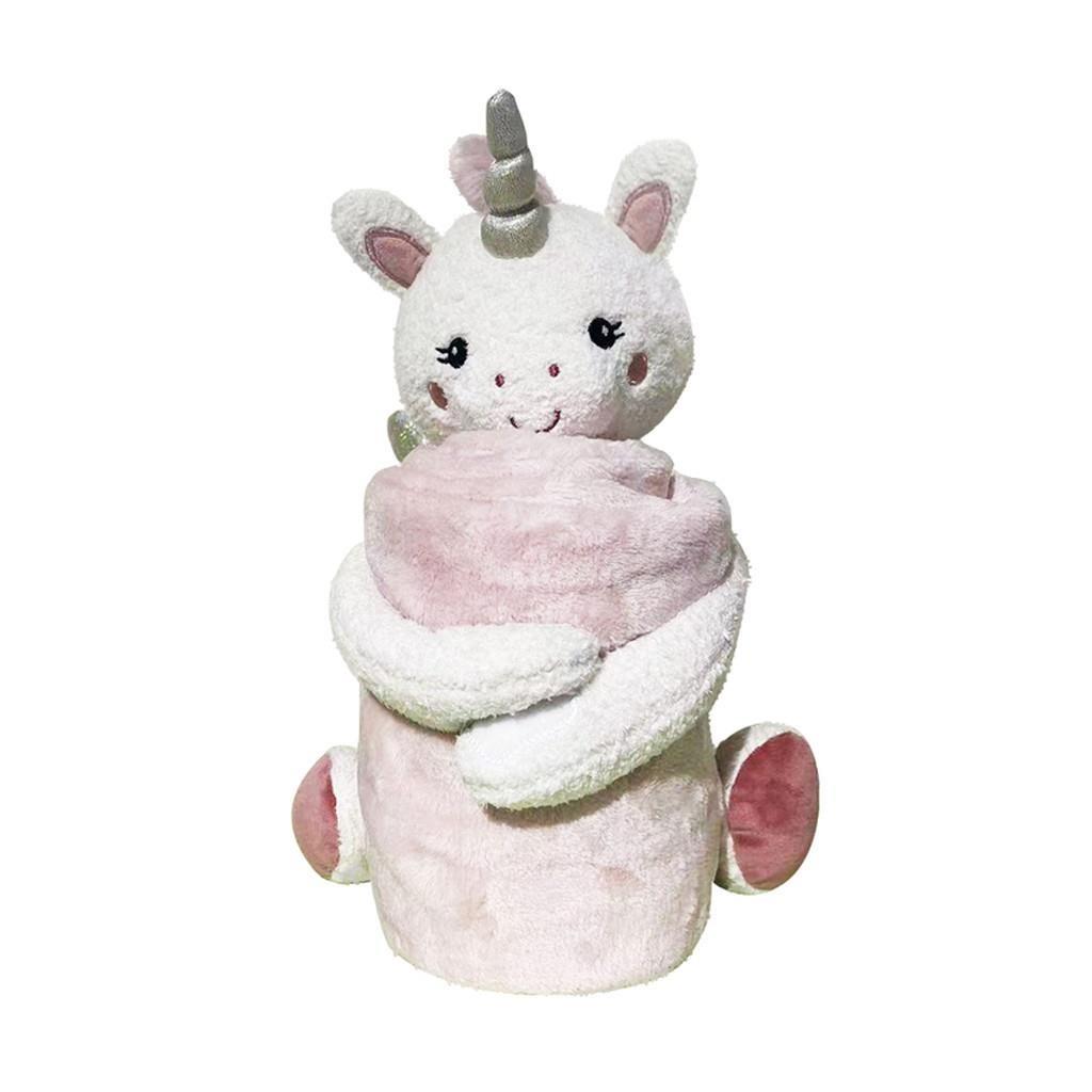 Λούτρινο Μονόκερος με Κουβέρτα 100x70εκ. Luna Toys