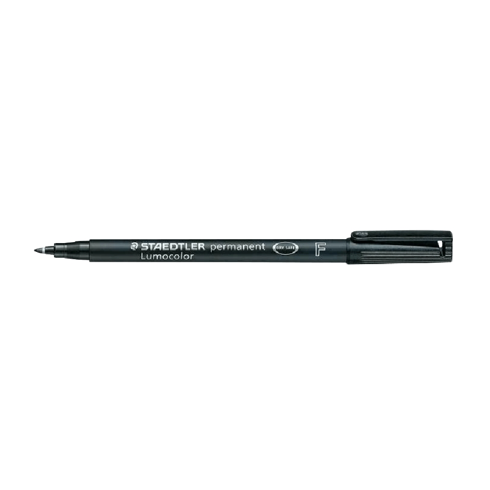 STAEDTLER ΜΑΡΚΑΔΟΡΟΣ ΑΝΕΞΙΤΗΛΟΣ LUMOCOLOR FINE ΜΑΥΡΟ 10 ΤΕΜΑΧΙΑ