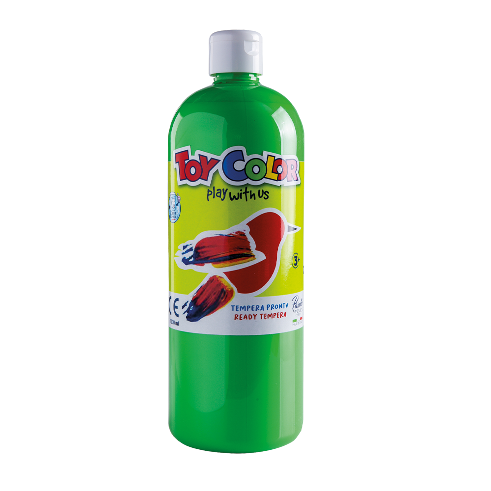 TOY COLOR ΤΕΜΠΕΡΑ SUPERWASHABLE 1000ml PRIMARY LIGHT ΠΡΑΣΙΝΟ