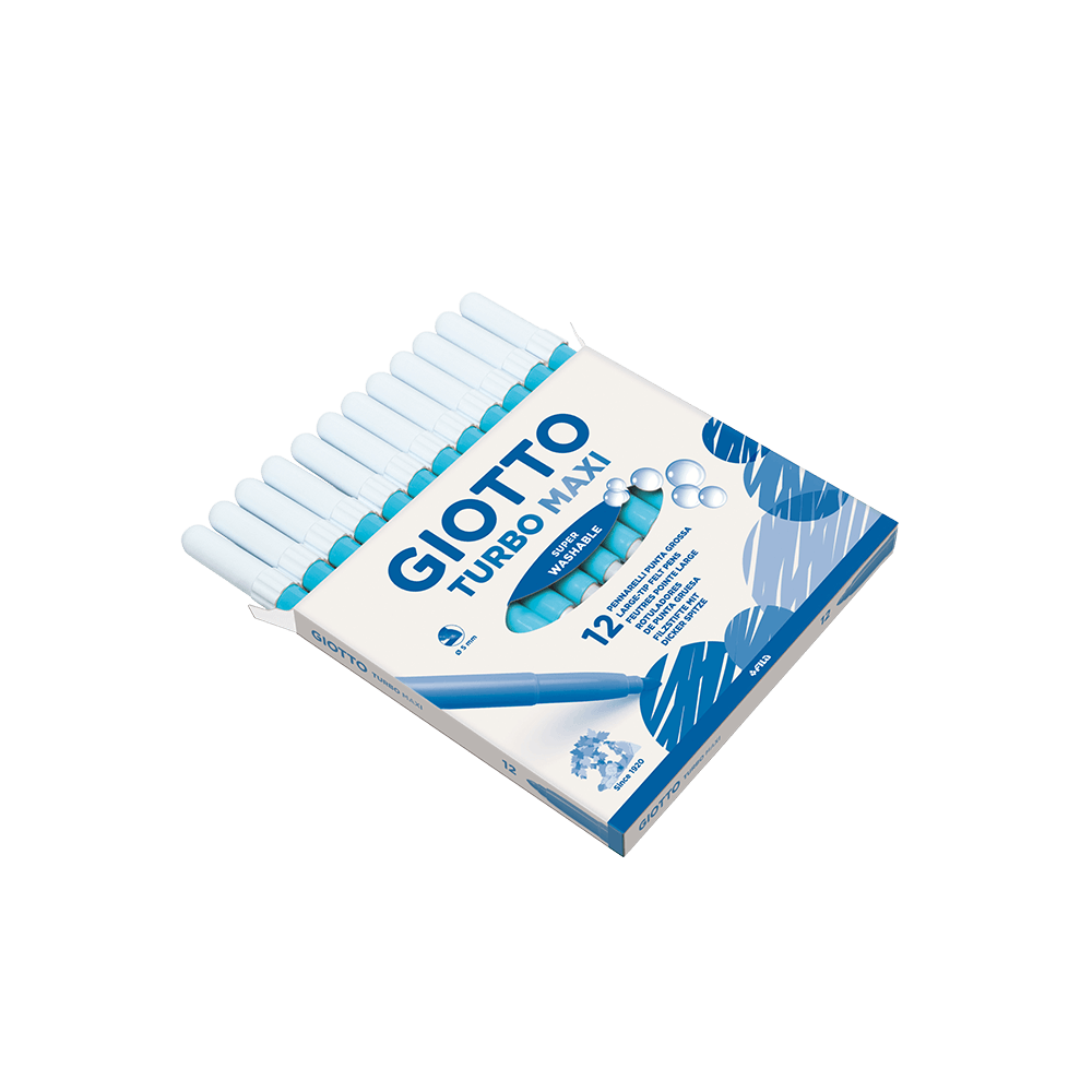 GIOTTO ΜΑΡΚΑΔΟΡΟΙ SUPERWASH Φ5mm TURBO MAXI ΓΑΛΑΖΙΟ 12 ΤΕΜΑΧΙΑ