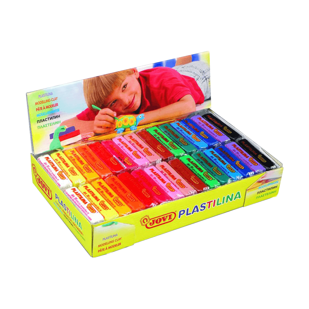 JOVI ΒΙΤΡΙΝΑ ΓΕΜΑΤΗ ΠΛΑΣΤΕΛΙΝΗ 15 ΧΡΩΜΑΤΑ 50gr 2+ BASIC 30 ΤΕΜΑΧΙΑ
