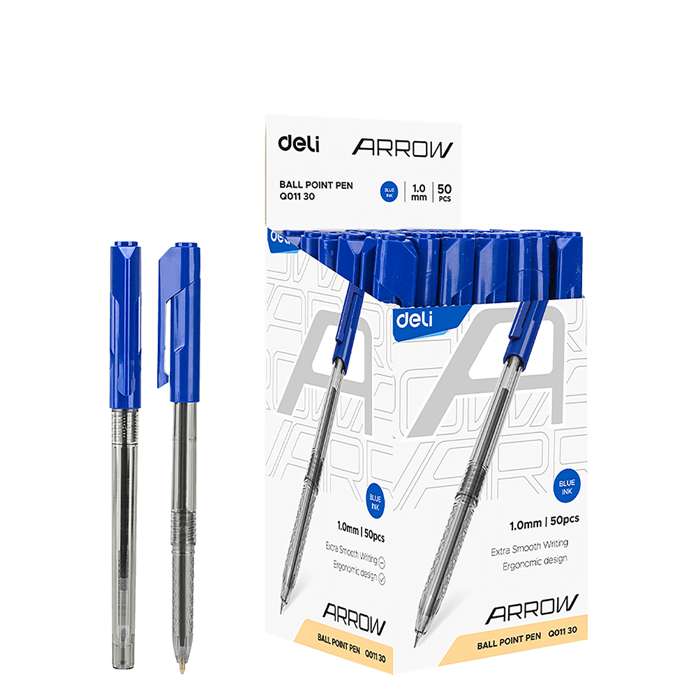 DELI ΣΤΥΛΟ ARROW 1.0mm ΜΠΛΕ 50 ΤΕΜΑΧΙΑ