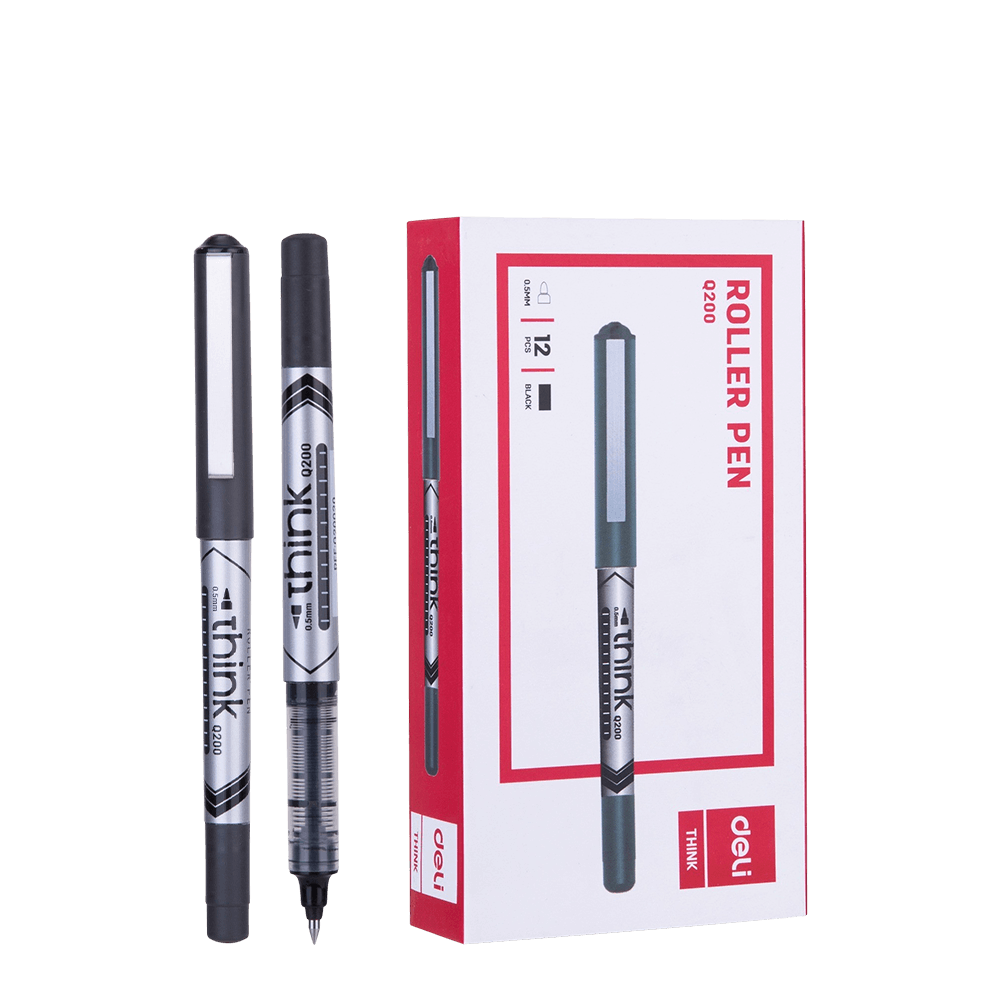DELI ΜΑΡΚΑΔΟΡΟΙ ROLLER 0.5mm THINK ΜΑΥΡΟ 12 ΤΕΜΑΧΙΑ