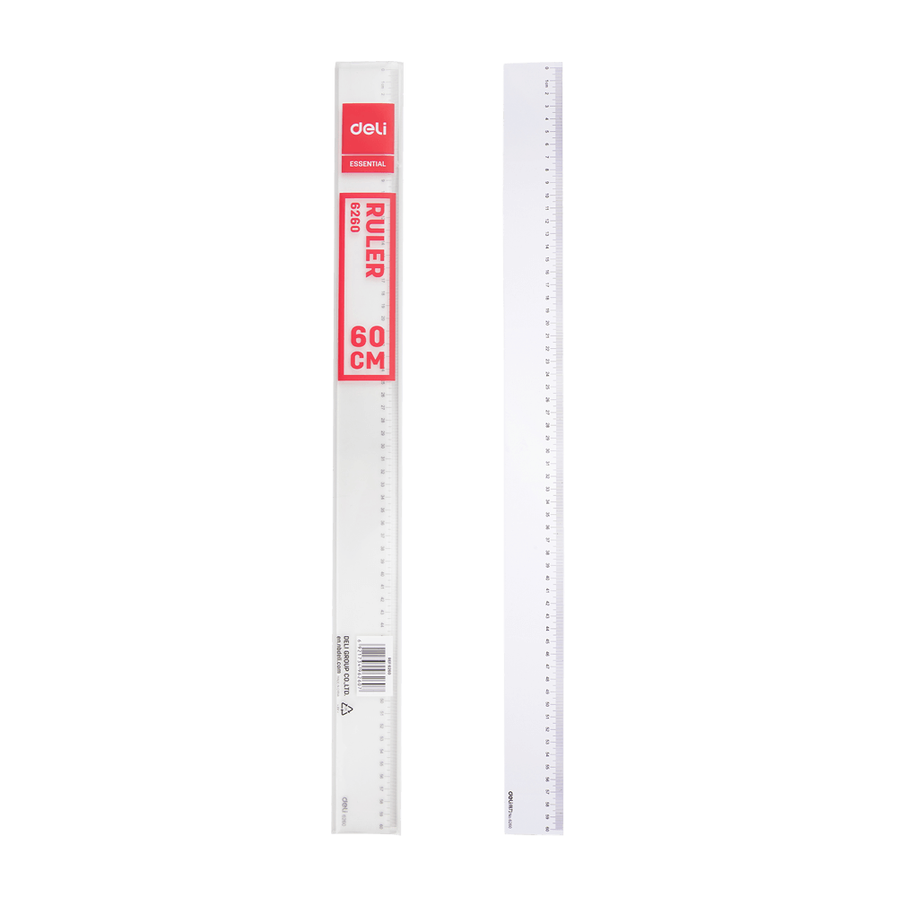 DELI ΥΠΟΔΕΚΑΜΕΤΡΟ BLISTER 60cm ESSENTIAL ΔΙΑΦΑΝΟ 20 ΤΕΜΑΧΙΑ