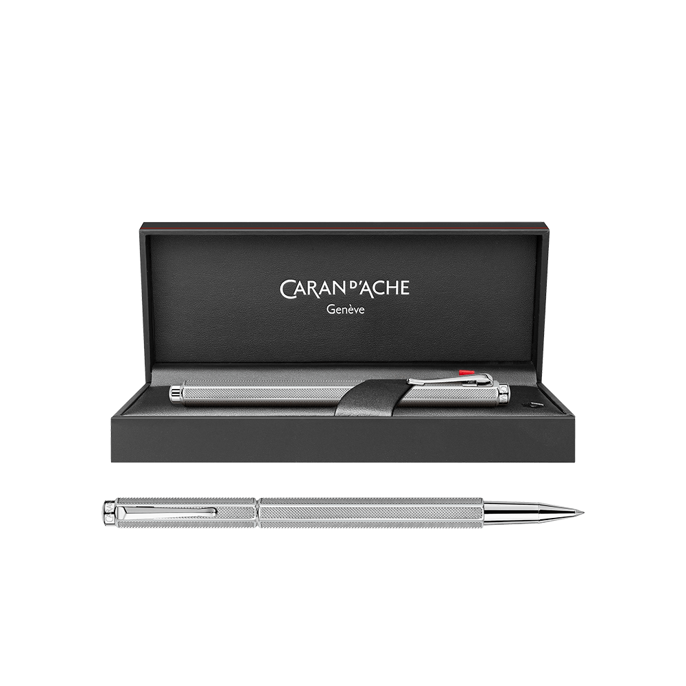 CARAN D'ACHE ΣΤΥΛΟ ROLLER FINE ΜΑΥΡΟ ΜΕΛΑΝΙ ECRIDOR MILANESE MESH