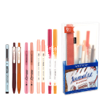 WRITECH ΚΑΣΕΤΙΝΑ ΓΕΜΑΤΗ ΣΕΤ 9 ΤΕΜΑΧΙΩΝ JOURNAL KIT ΚΟΚΚΙΝΟ & ΡΟΖ