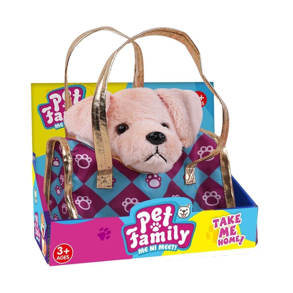 Λούτρινο Σκυλάκι 20εκ. Luna Toys σε Τσάντα 25x13,5x20εκ.