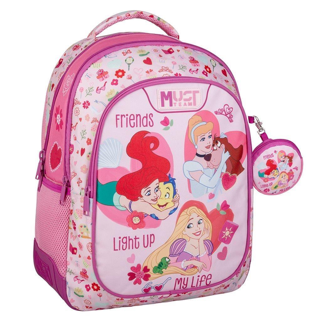Σχολική Τσάντα Πλάτης Δημοτικού Disney Princess Friends Light Up My Life Must Team 3 Θήκες