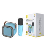 MTK ΗΧΕΙΟ ΑΣΥΡΜΑΤΟ BLUETOOTH ΜΕ ΜΙΚΡΟΦΩΝΟ KARAOKE 5W/1200mAh ΜΠΛΕ