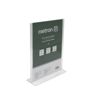 METRON ΣΤΑΝΤ ΕΝΤΥΠΩΝ Α4 ΚΑΘΕΤΟ ΔΙΠΛΗΣ ΟΨΗΣ T-SHAPE ΠΛΕΞΙΓΚΛΑΣ