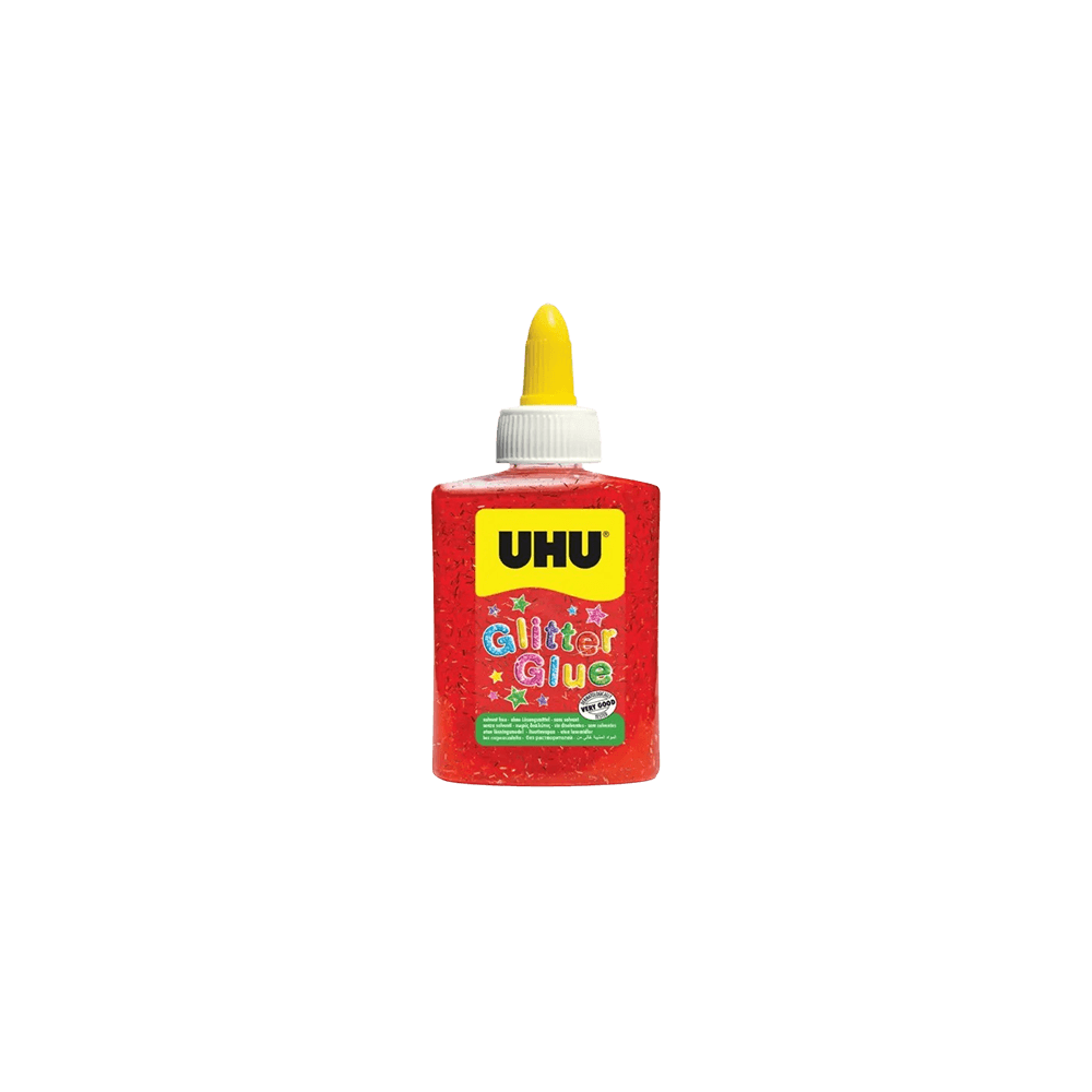 UHU ΧΡΥΣΟΚΟΛΛΑ GLITTER ΜΠΟΥΚΑΛΙ 88ml/90gr ΚΟΚΚΙΝΟ