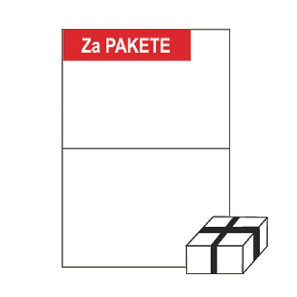 SOREX ΕΤΙΚΕΤΕΣ ΑΥΤΟΚΟΛΛΗΤΕΣ A4 ΓΙΑ ΕΚΤΥΠΩΤΗ 2/ΦΥΛΛΟ 210x148mm 100 ΦΥΛΛΑ
