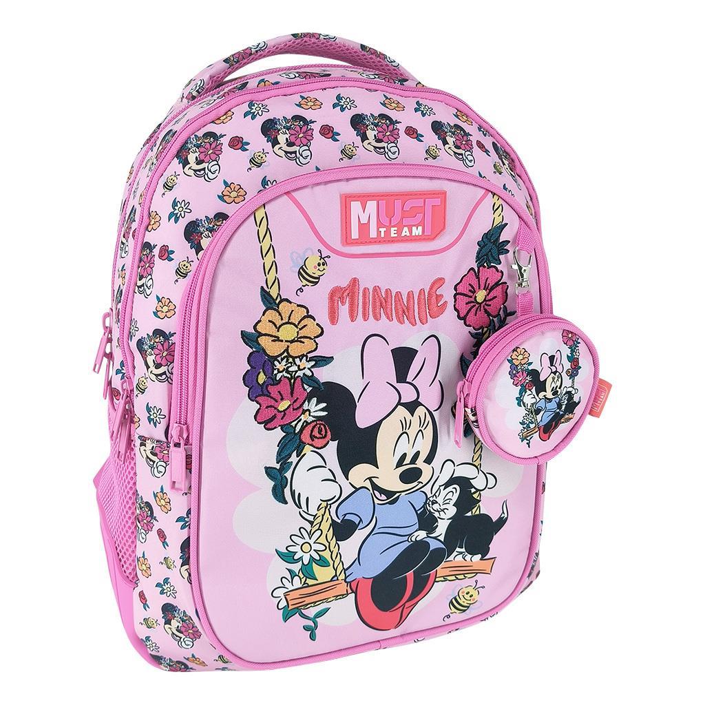 Σχολική Τσάντα Πλάτης Δημοτικού Disney Minnie Mouse Flowers Must Team 3 Θήκες