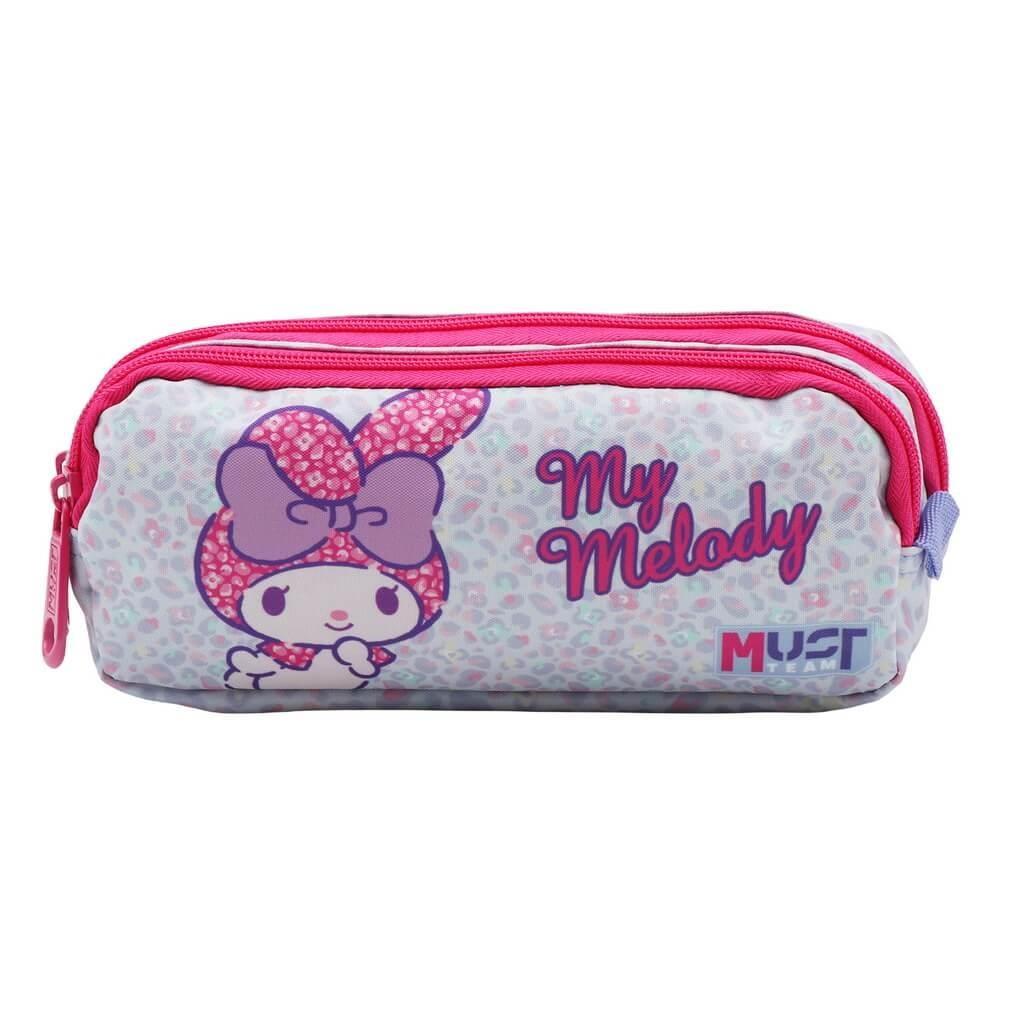 Σχολική Κασετίνα Βαρελάκι My Melody Must Team 2 Θήκες
