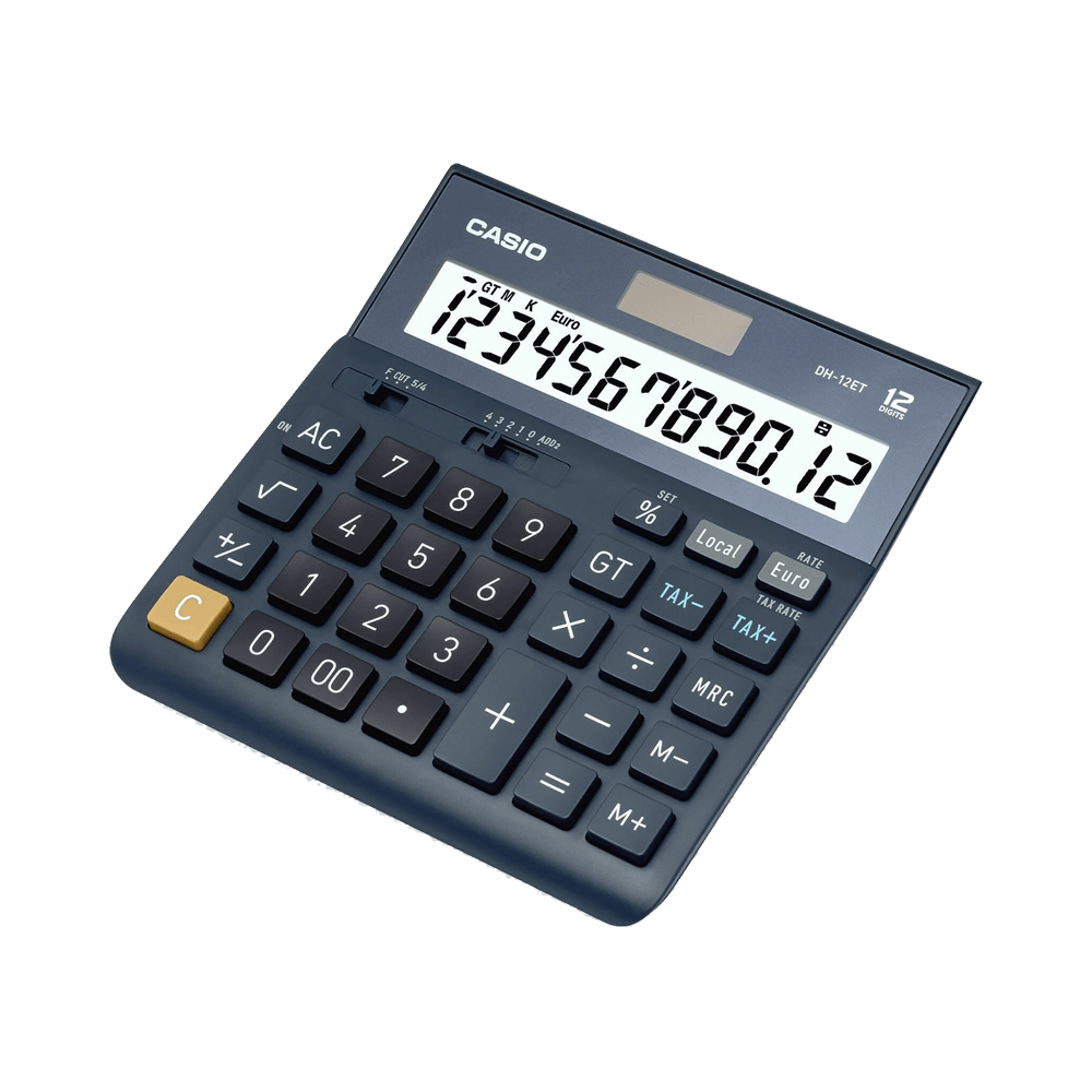 CASIO ΑΡΙΘΜΟΜΗΧΑΝΗ 12 ΨΗΦΙΩΝ 15.9x15.1cm DH-12ET