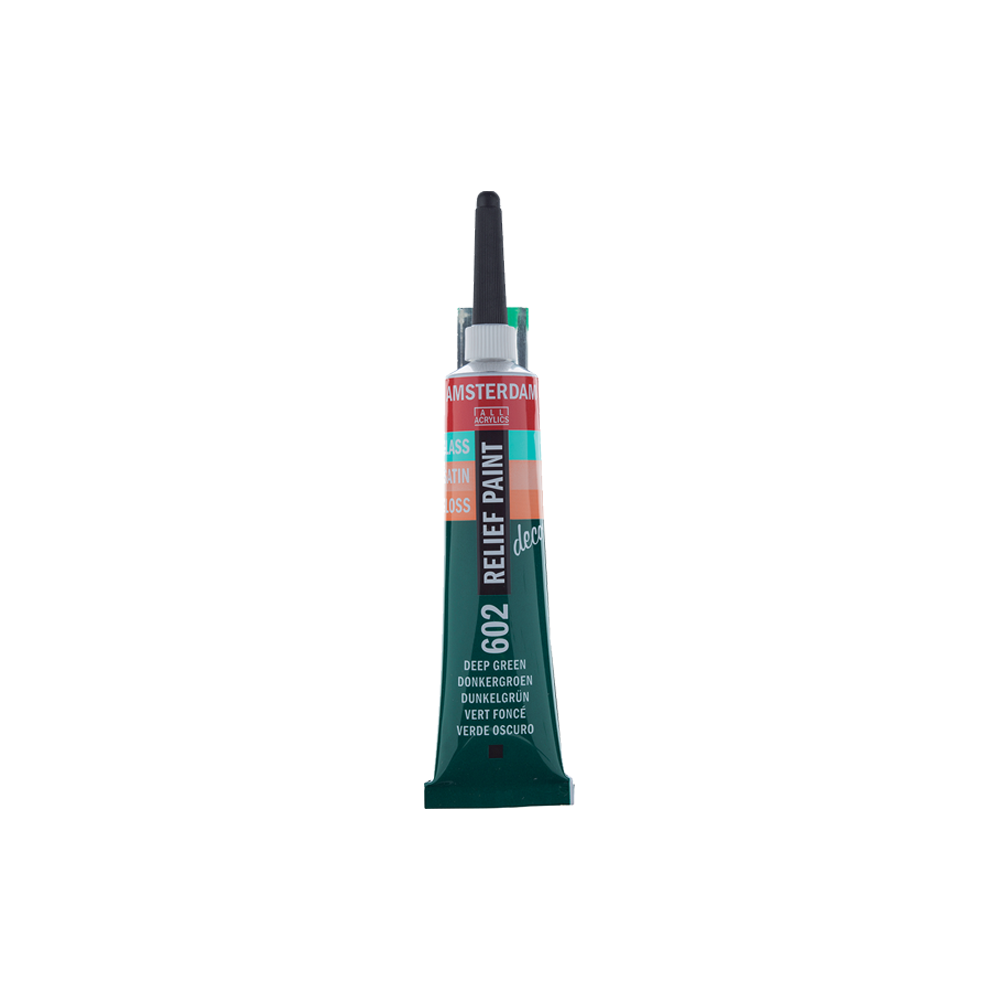 ROYAL TALENS ΠΕΡΙΓΡΑΜΜΑ ΓΥΑΛΙΟΥ 20ml AMSTERDAM DECO RELIEF GREEN DEEP 4 ΤΕΜΑΧΙΑ