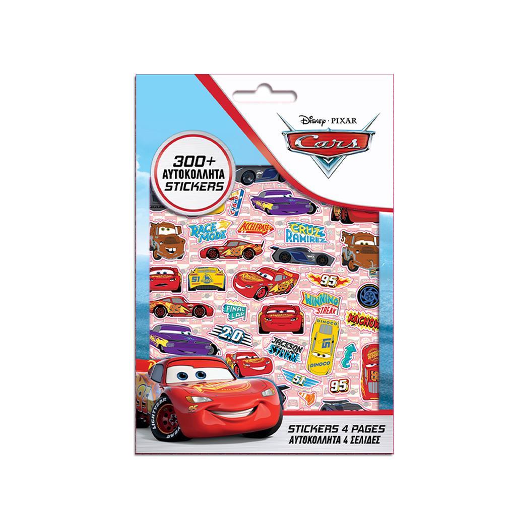 Αυτοκόλλητα Disney Cars Μπλοκ 300 Τμχ., 14,5x21,5 εκ.