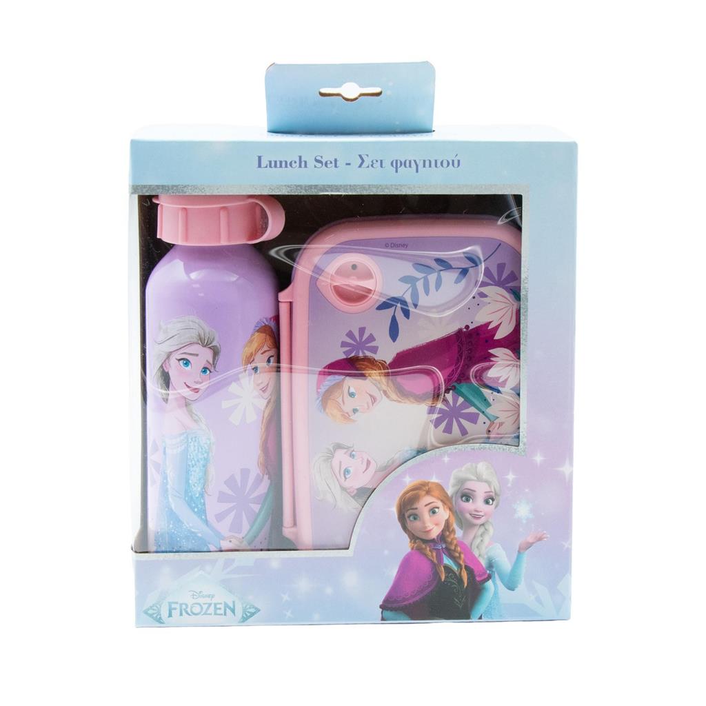 Σετ Φαγητού Disney Frozen Φαγητοδοχείο 800ml-Παγούρι Αλουμινίου 500ml