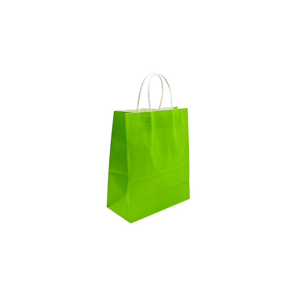 METRON ΤΣΑΝΤΑ ΣΥΣΚΕΥΑΣΙΑΣ ΧΑΡΤΙΝΗ ΚΡΑΦΤ 22x27x11cm ΣΤΡΙΦΤΗ ΛΑΒΗ 110gsm ΑΝΟΙΧΤΟ ΠΡΑΣΙΝΟ 25 ΤΕΜΑΧΙΑ