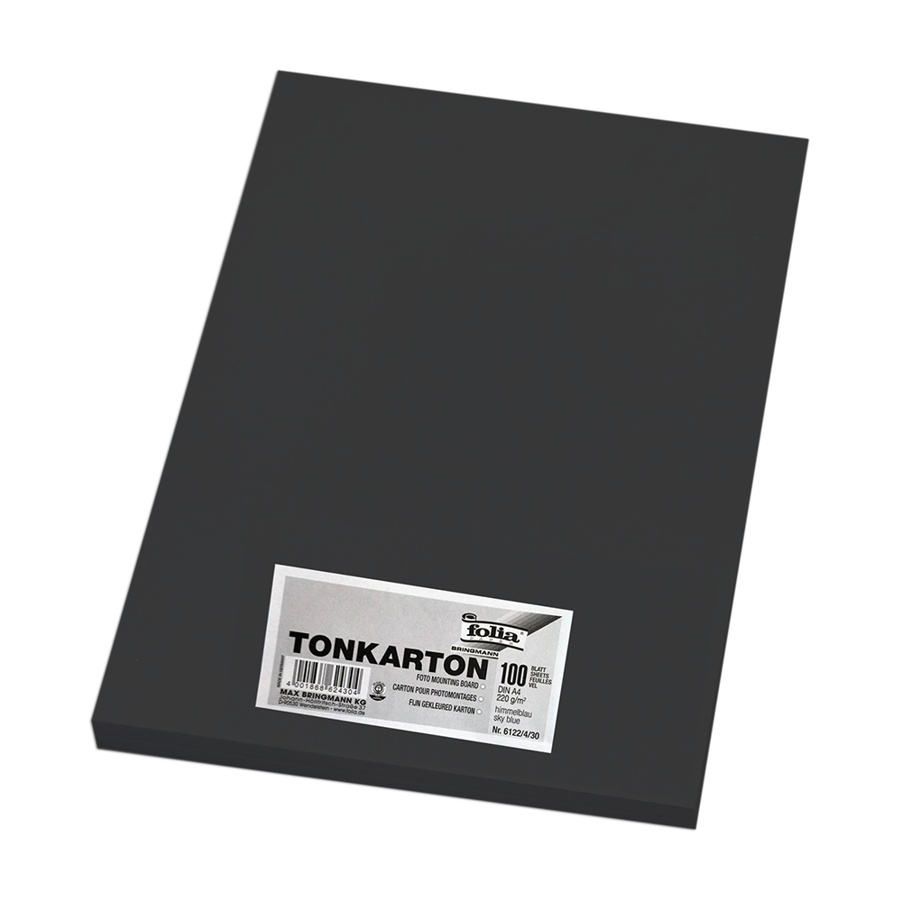 FOLIA ΧΑΡΤΟΝΙ Α4 220gsm ΜΑΥΡΟ 100 ΦΥΛΛΑ
