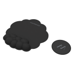 MUITOMAS MOUSE PAD ΕΡΓΟΝΟΜΙΚΟ & ΣΟΥΒΕΡ 29x27.3cm ΜΑΥΡΟ