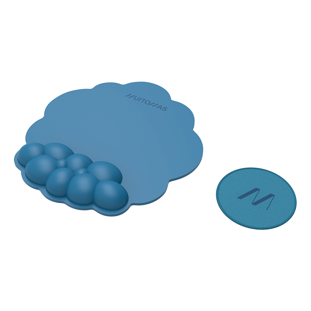 MUITOMAS MOUSE PAD ΕΡΓΟΝΟΜΙΚΟ & ΣΟΥΒΕΡ 29x27.3cm ΜΠΛΕ