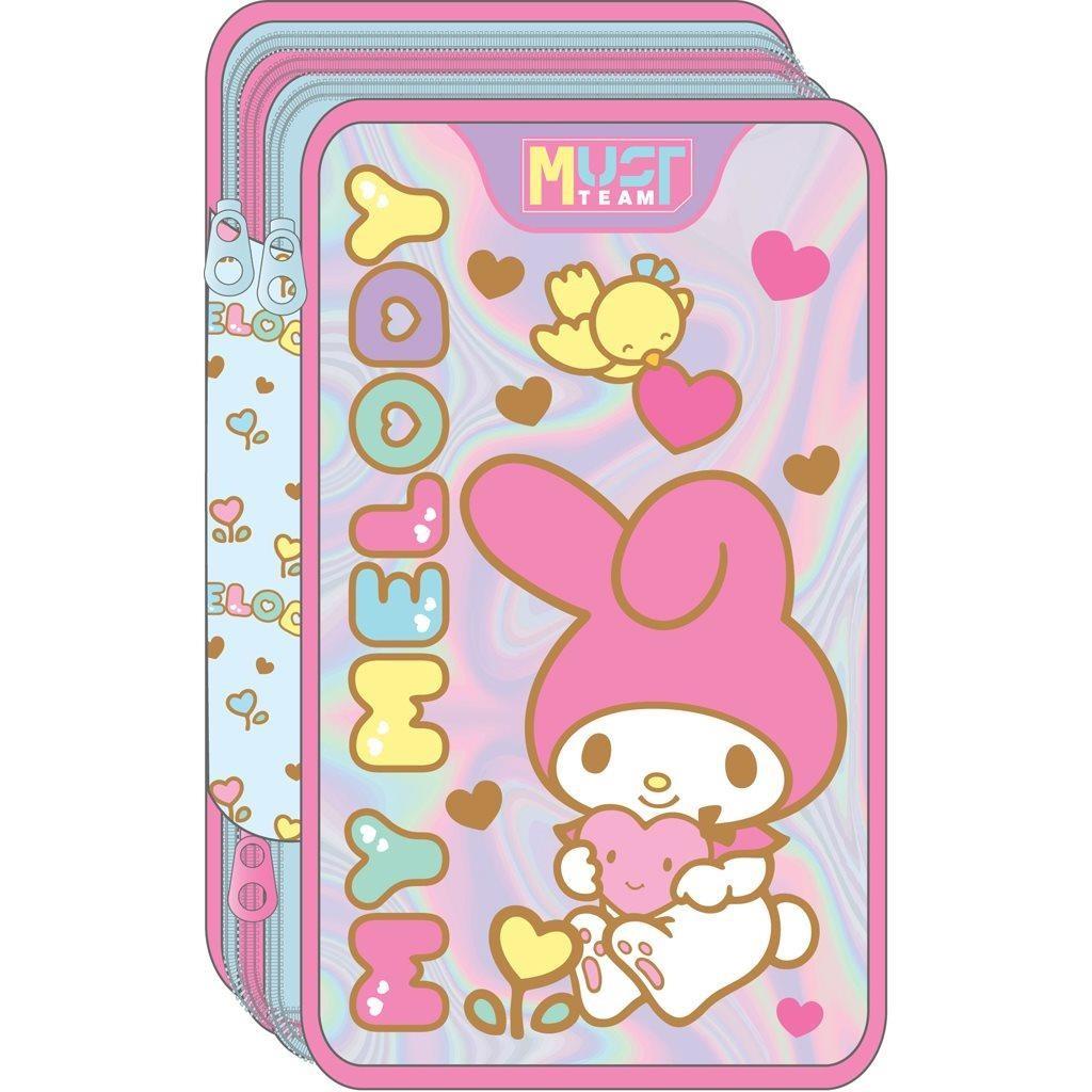 Σχολική Κασετίνα Τριπλή Γεμάτη My Melody Must Team