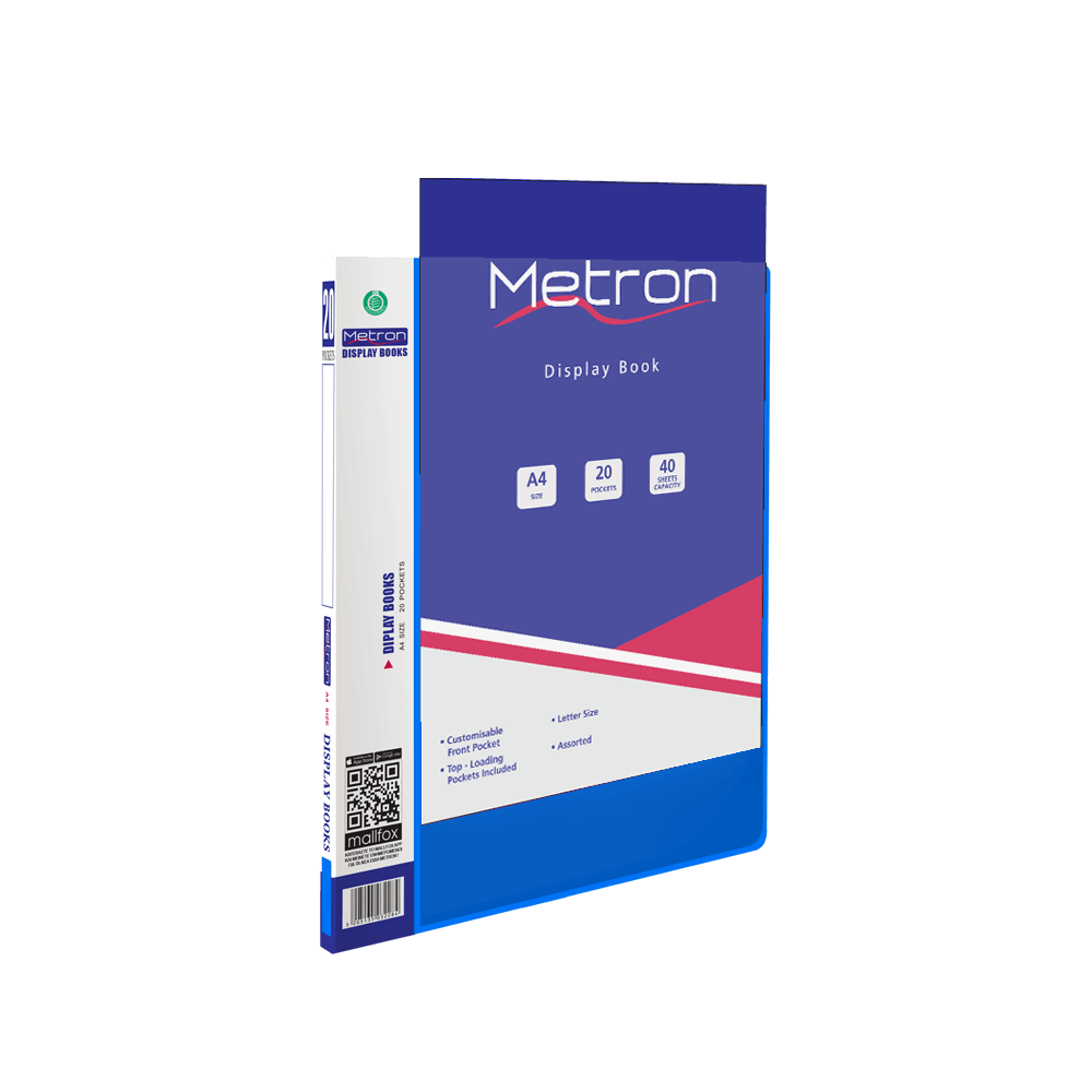 METRON ΣΟΥΠΛ Α4 20 ΘΕΣΕΩΝ ΕΞΩΤΕΡΙΚΗ ΘΗΚΗ ΜΠΛΕ