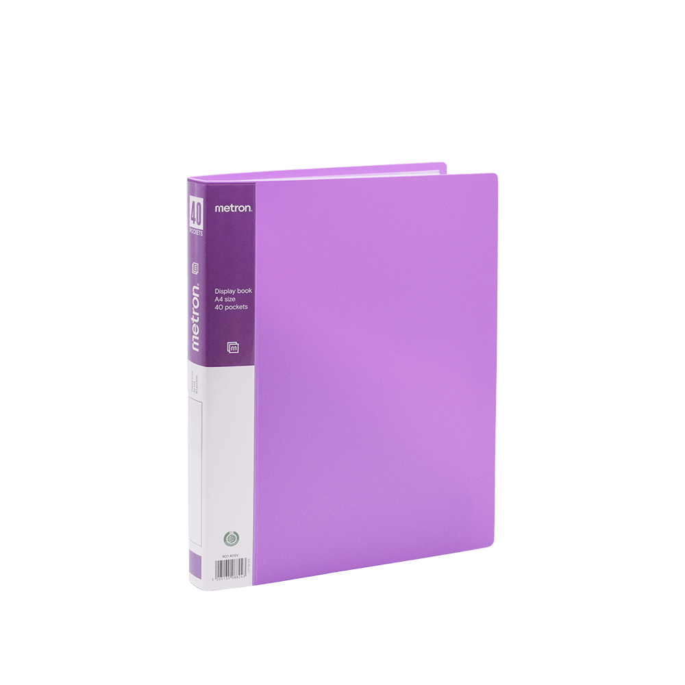 METRON ΣΟΥΠΛ Α4 40 ΘΕΣΕΩΝ PASTEL ΜΩΒ