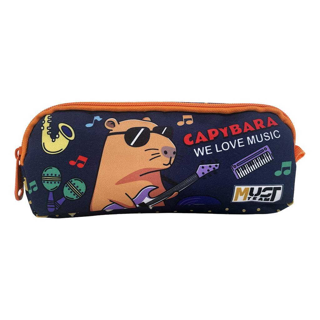 Σχολική Κασετίνα Βαρελάκι Must Team Capybara 2 Θήκες