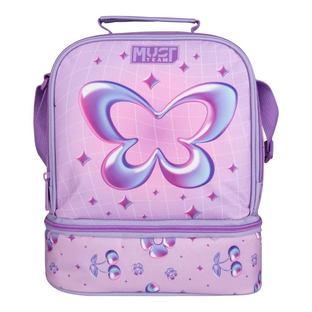 Τσαντάκι Φαγητού Ισοθερμικό Must Team Yummy Butterfly 2 Θήκες