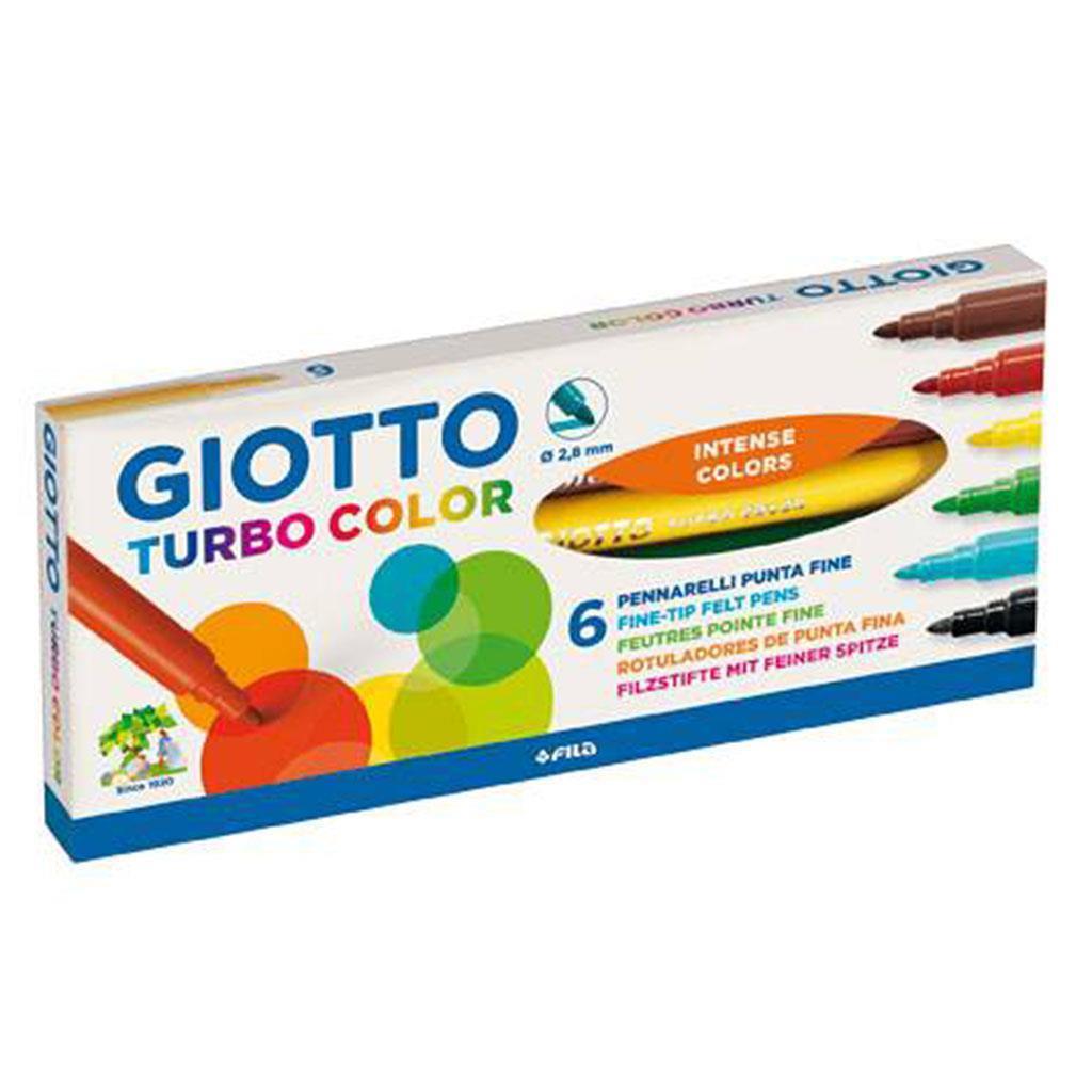 ΜΑΡΚΑΔΟΡΟΙ 6ΤΕΜ ASS. TURBO COLOR GIOTTO