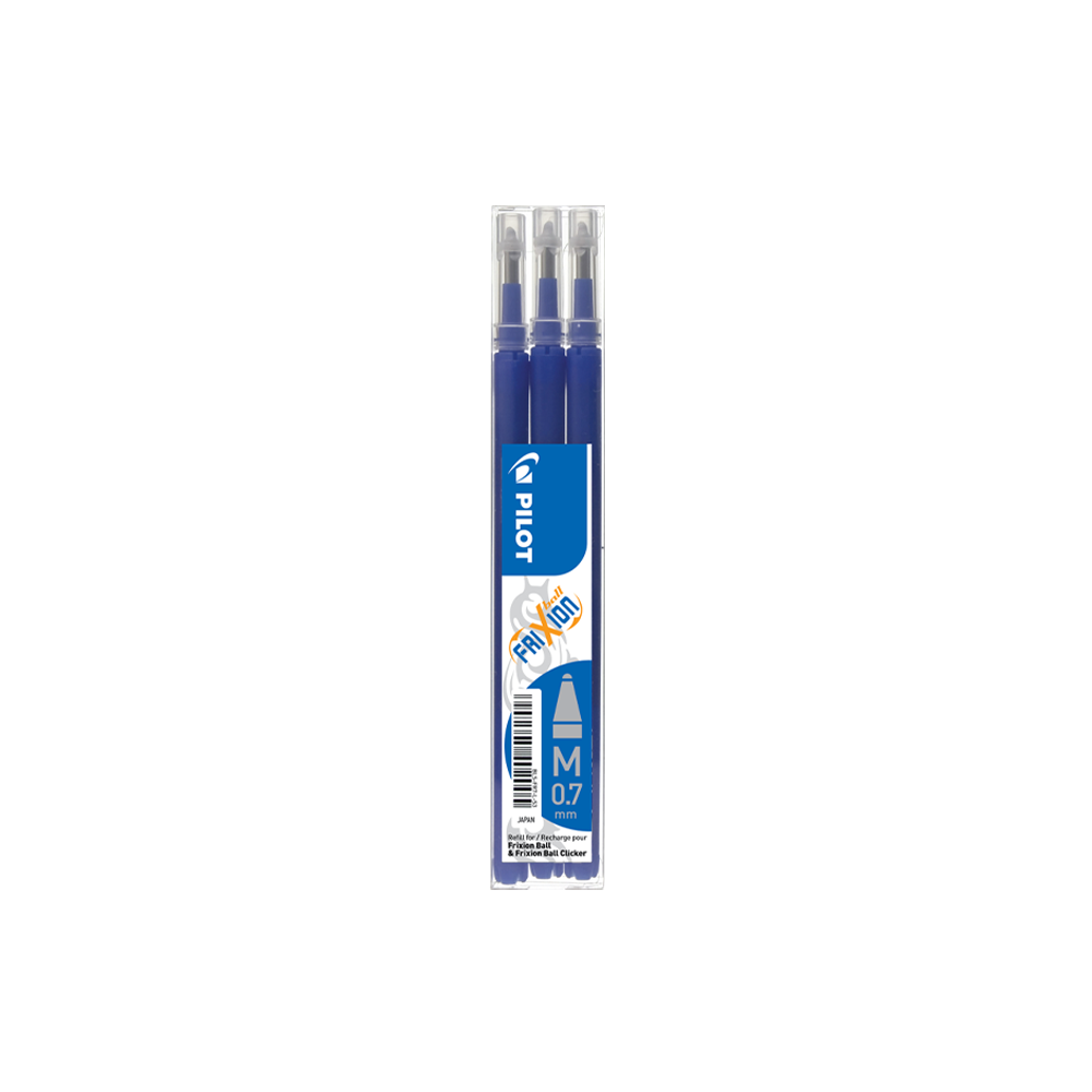 PILOT ΑΝΤΑΛΛΑΚΤΙΚΟ ΜΠΛΕ ΜΕΛΑΝΙ FRIXION BALL 0.7mm MEDIUM 3x12 ΤΕΜΑΧΙΑ