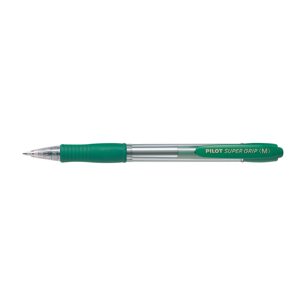 PILOT ΣΤΥΛΟ SUPER GRIP 1.0mm MEDIUM ΠΡΑΣΙΝΟ 12 ΤΕΜΑΧΙΑ
