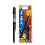 PILOT ΠΕΝΑ ΚΑΛΛΙΓΡΑΦΙΑΣ BLISTER BROAD PLUMIX FCD-B-B ΜΑΥΡΟ & 2 ΑΜΠΟΥΛΕΣ
