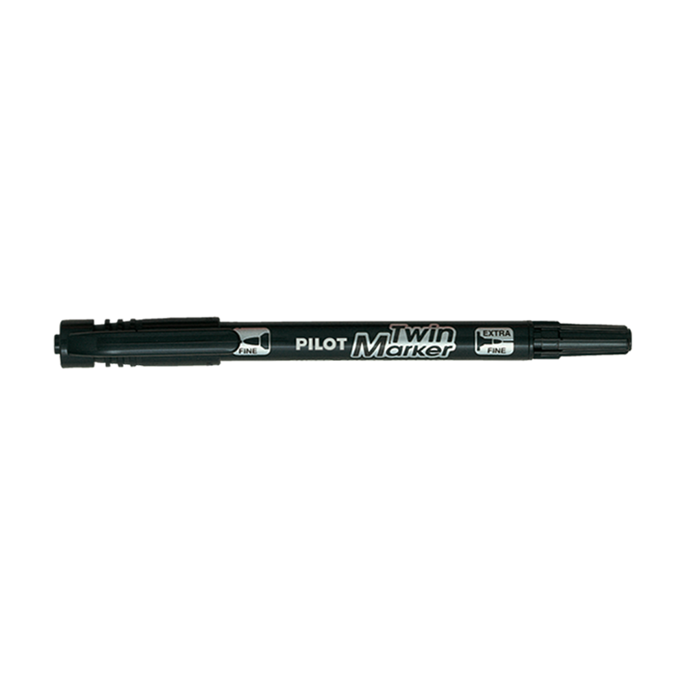 PILOT ΜΑΡΚΑΔΟΡΟΣ ΑΝΕΞΙΤΗΛΟΣ TWIN MARKER FINE ΜΑΥΡΟ BEGREEN 10 ΤΕΜΑΧΙΑ