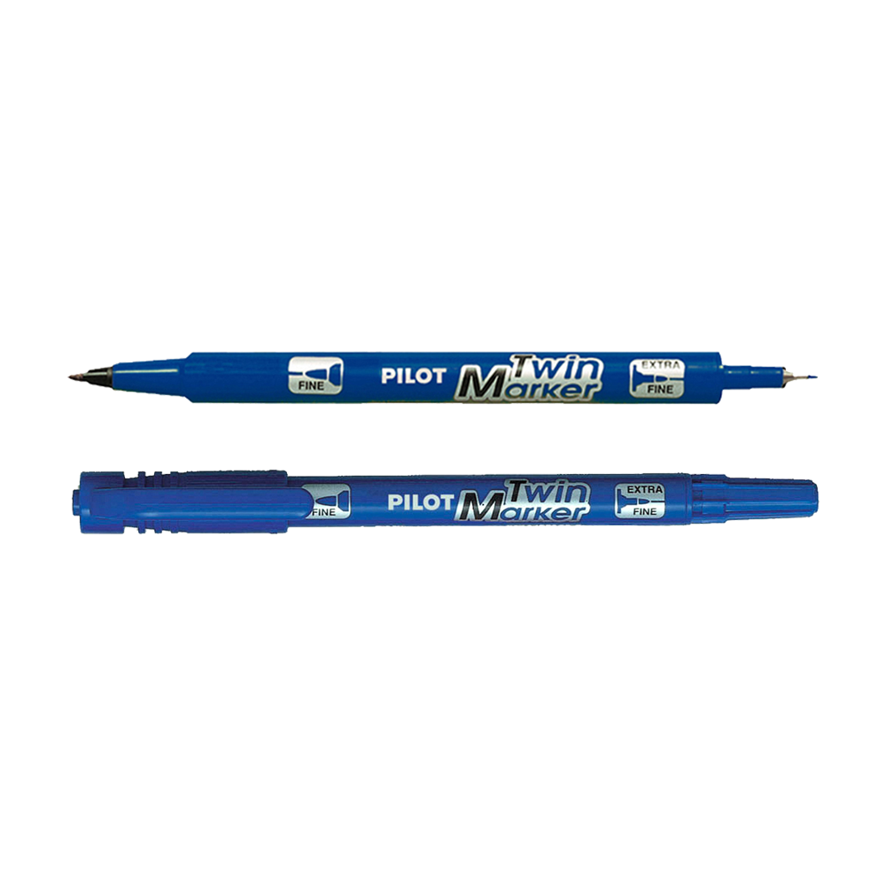 PILOT ΜΑΡΚΑΔΟΡΟΣ ΑΝΕΞΙΤΗΛΟΣ TWIN MARKER ΜΠΛΕ BEGREEN 10 ΤΕΜΑΧΙΑ