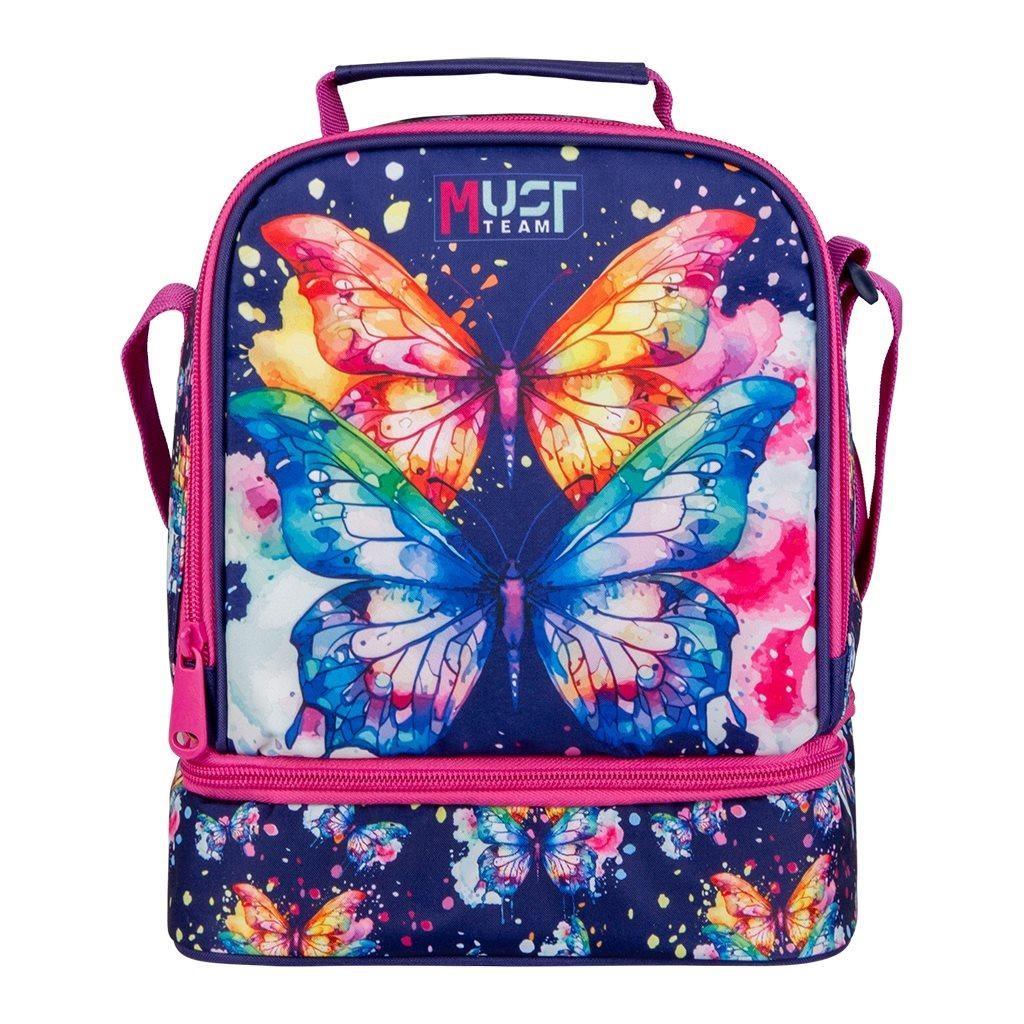 Τσαντάκι Φαγητού Ισοθερμικό Must Team Yummy Butterfly 2 Θήκες