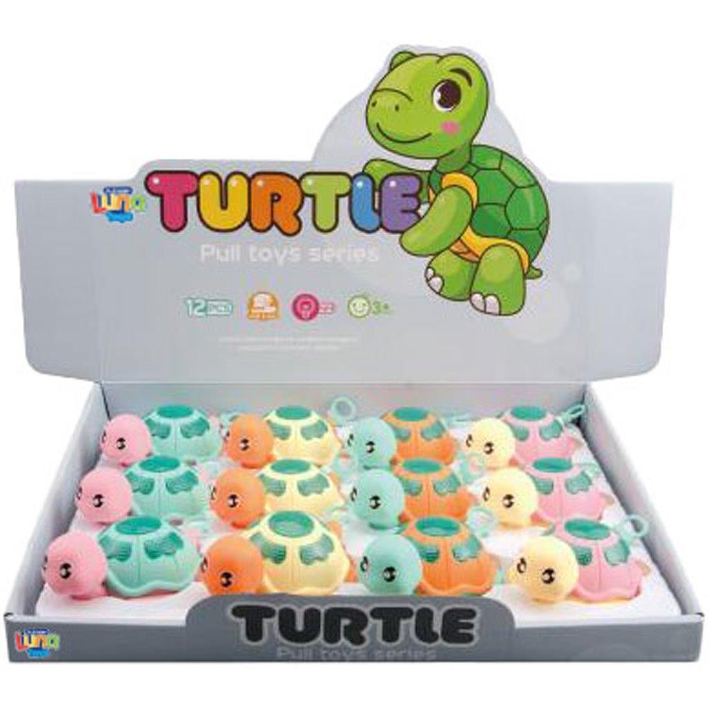 Κουρδιστό Χελωνάκι Luna Toys 11,5x8,2x6,3εκ. 4 Χρώματα