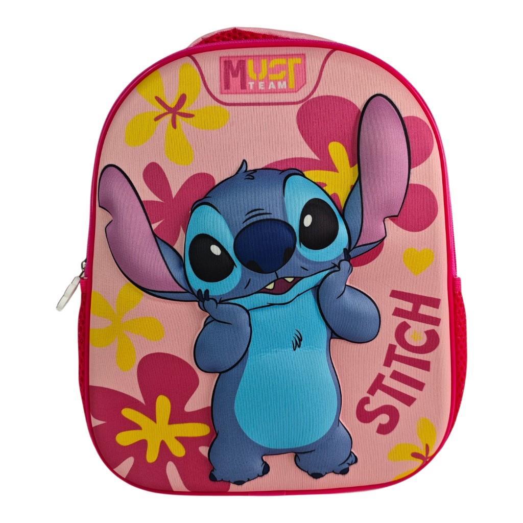 Σχολική Τσάντα Πλάτης Νηπίου Disney Stitch Must Team 3D Eva με 1 Θήκη