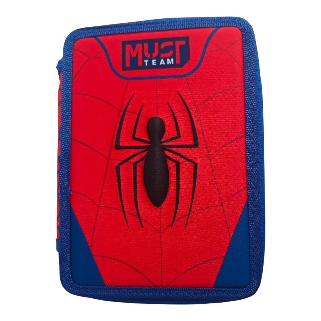 Σχολική Κασετίνα Διπλή Γεμάτη Spider - Man Web Must Team