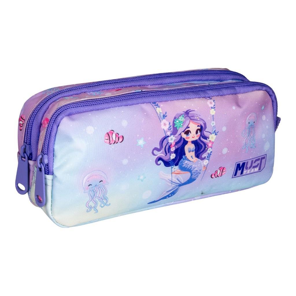 Σχολική Κασετίνα Βαρελάκι Must Team Mermaid 2 Θήκες